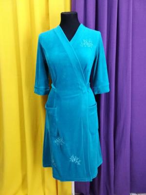 халат женский модель 202а бирюза